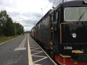 Nattåget från Göteborg gör uppehåll i Bastuträsk